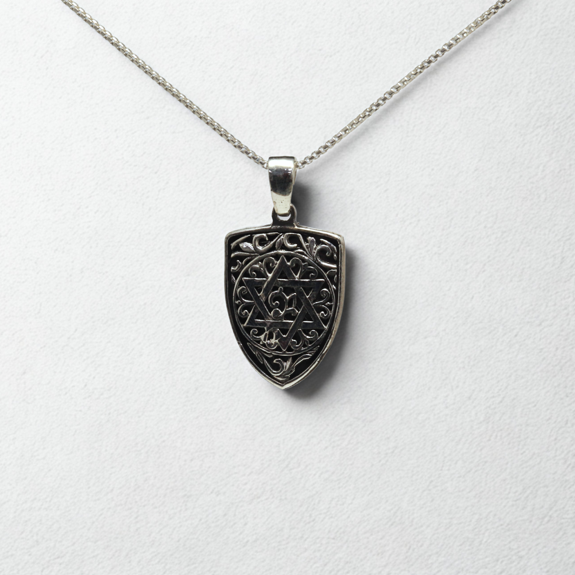 תליון מגן דוד תחרה בסגנון מרוקאי