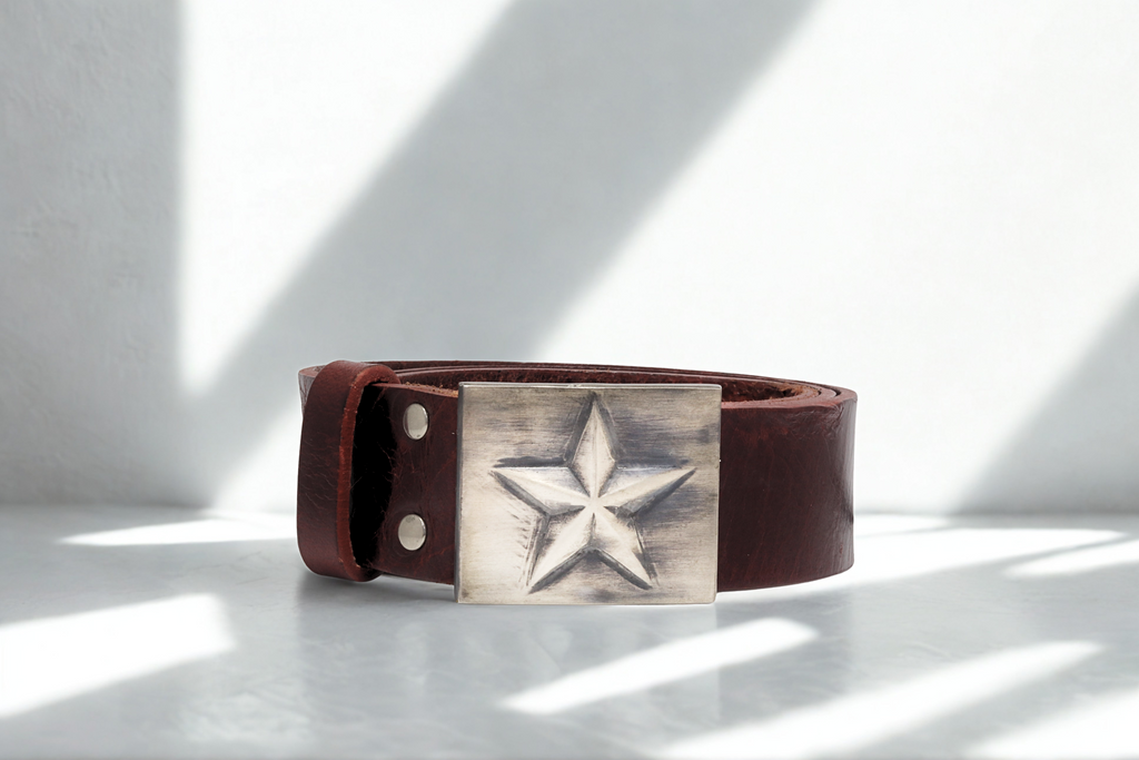 חגורת עור קולקציית STAR