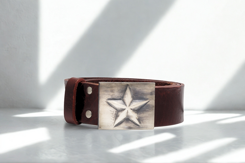 חגורת עור קולקציית STAR