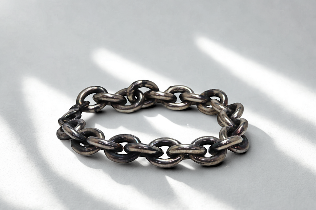 צמיד שרשרת גולמית