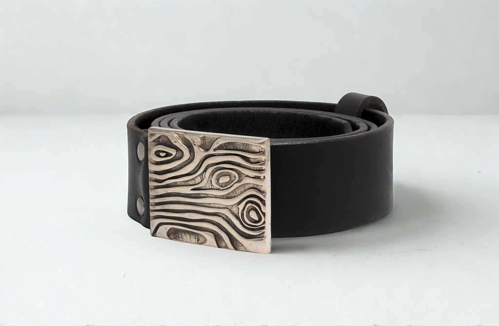 חגורת עור קולקציית Wood & Steel