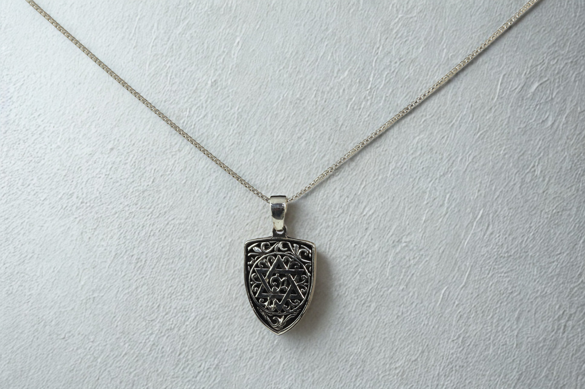 תליון מגן דוד תחרה בסגנון מרוקאי