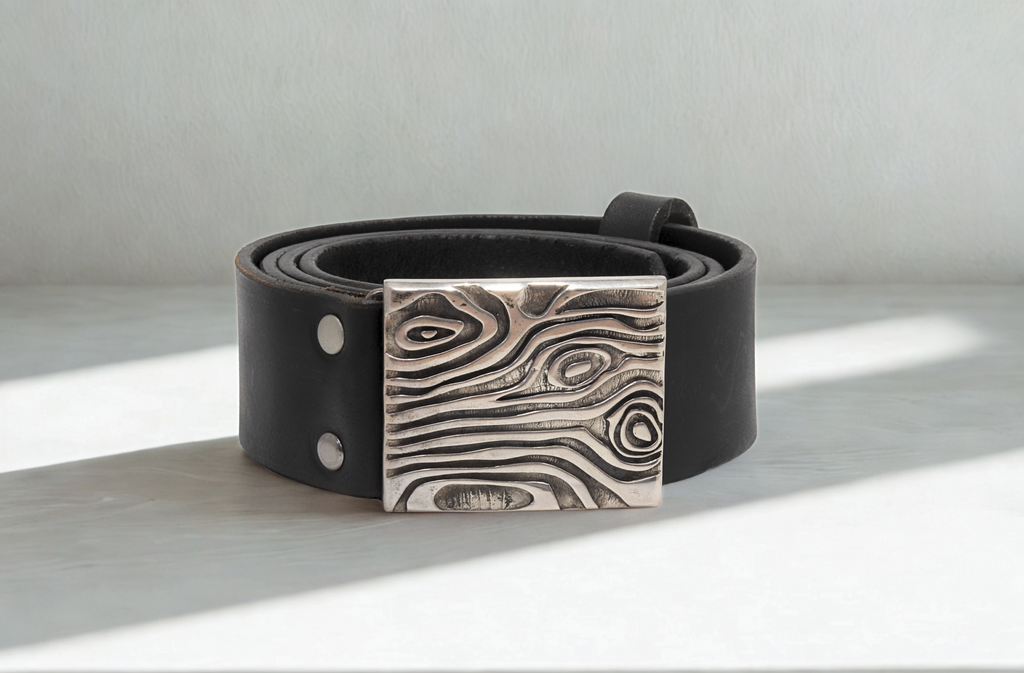 חגורת עור קולקציית Wood & Steel